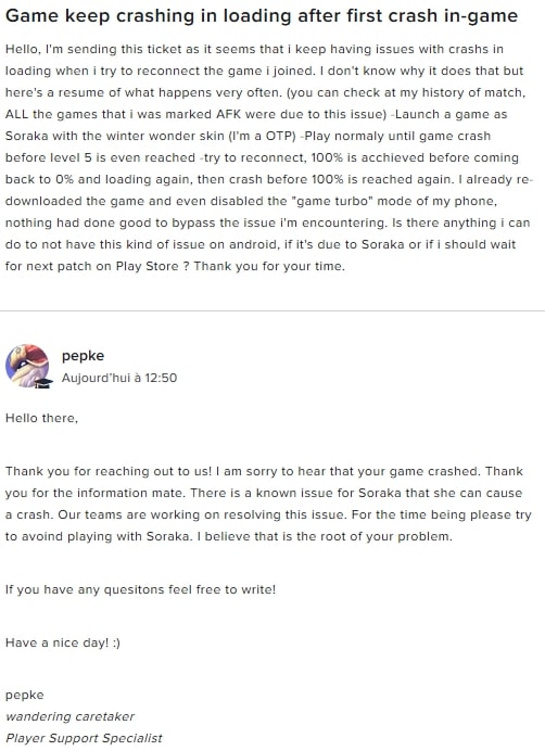 Phản ánh của game thủ và phản hồi của Riot Games về lỗi của Soraka